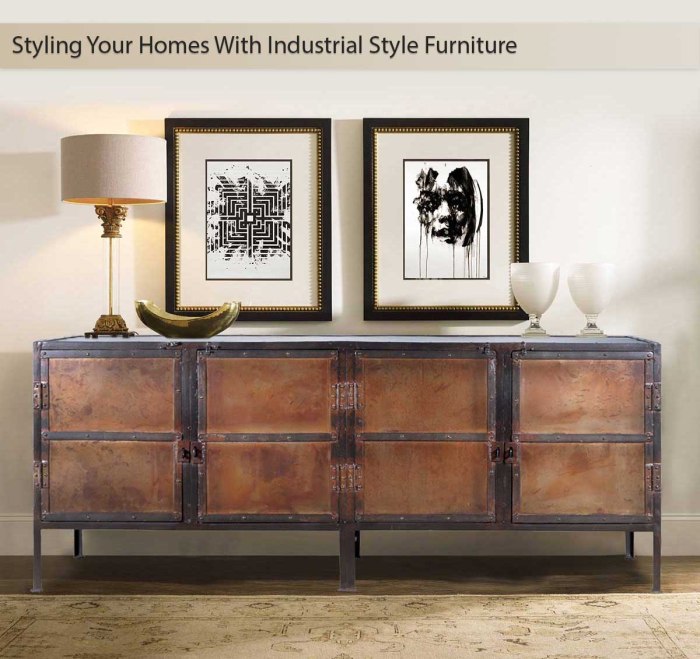 Industrial style sideboards buffet rustic metal cabinet black buffets iron furniture door sideboard brown sierra living drawer large homes carved