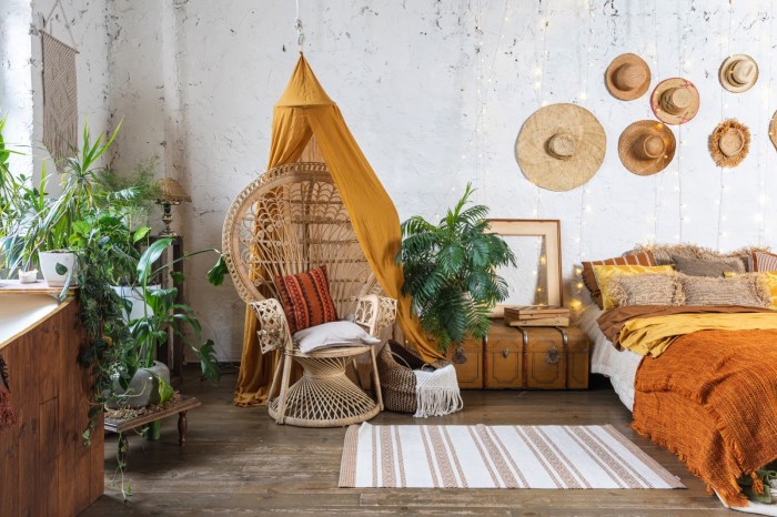 Boho chic home decor