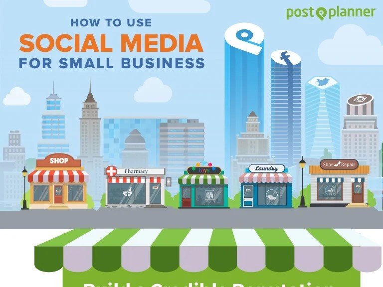 Social small business infographic use