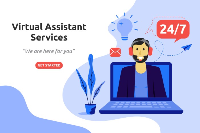 Virtual services offer assistant assistants clients client