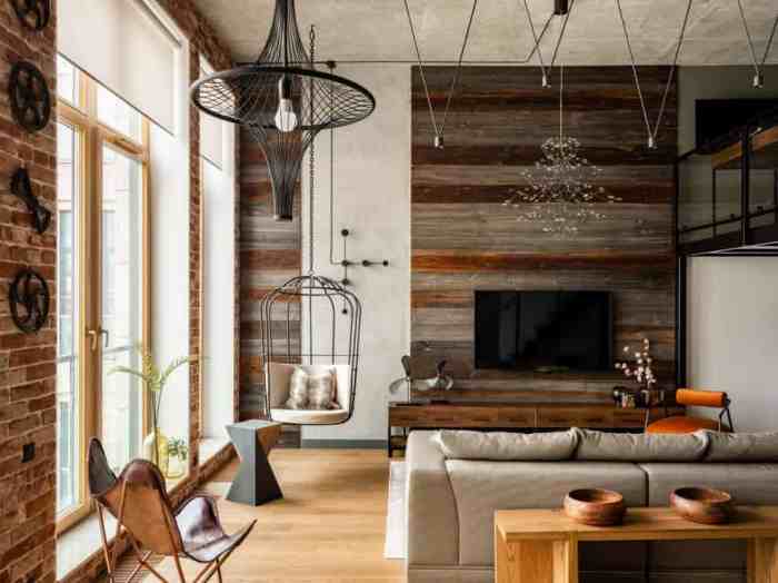 Industrial living room accessories