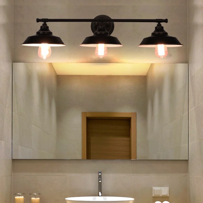 Black industrial bathroom fixtures