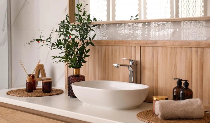 Natural materials in bathroom design