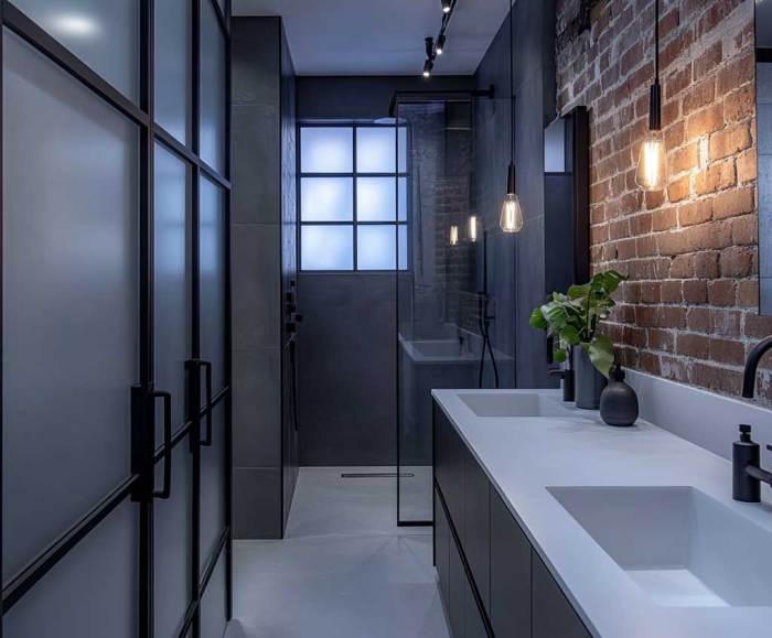 Industrial bathroom design style board ideas decor choose designs vintage rustic loft