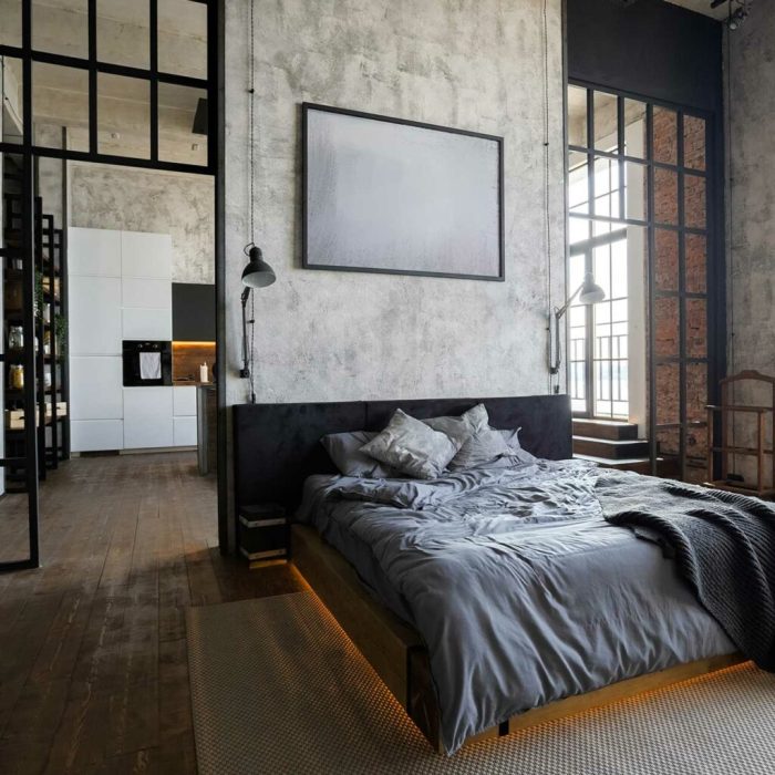 Bedroom ideas industrial style design men decor dark bedrooms wood cozy apartment looks stylish modern interior choose board contemporary shelf